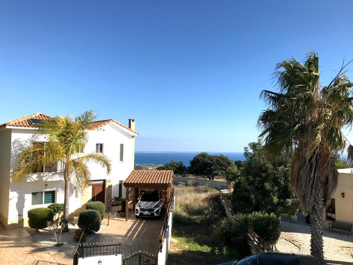Amathousia Villa With Private Pool And Sea View Pissouri Exterior foto