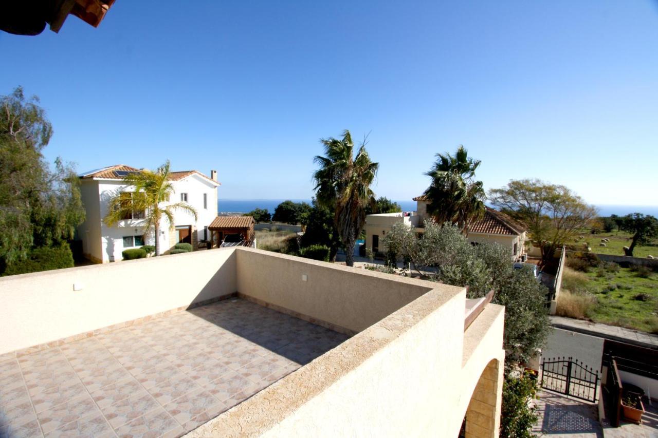 Amathousia Villa With Private Pool And Sea View Pissouri Exterior foto
